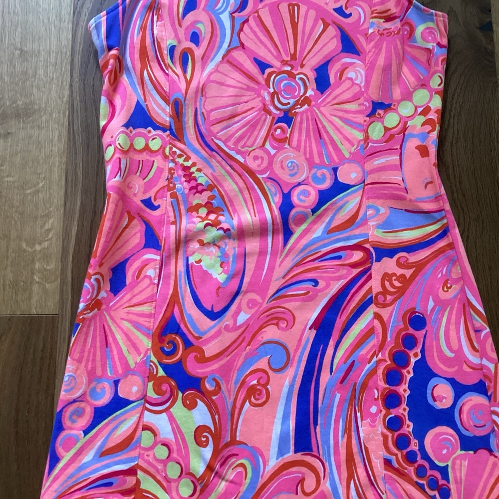 Lilly Pulitzer Whiting Shift Dress Multi Reef Retreat - Picture 2 of 8